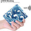 Nipichsha Womens Wallet, Small Slim RFID Credit Card Holder Wallet for Women, Leather Compact Bifold Purse with Zipper Coin Pocket, Cute Ladies
