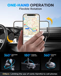 For Magsafe Car Mount, Car Phone Holder for Dashboard, 360Â° Rotatable Magnetic Phone Holder for Cars, Strong Adhesive, Sturdy Metal Mount,