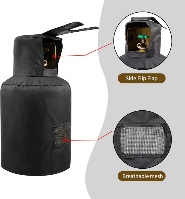 20Lb Propane Tank Cover ,Ventilated Propane Gas Can Protection Covers, Heavy Duty RV Propane Tank Cover, Propane Bottle 