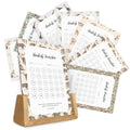 Habit Tracker Calendar - Made in USA, Designed by Local Artist, Motivational 30 day monthly challenge - Tool and gift for Productivity,