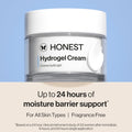 Honest Beauty Hydrogel Cream with Hyaluronic Acid | Lightweight, Moisturizing Water Cream | Gentle for Sensitive Skin, Fragrance Free, Vegan | 1.7