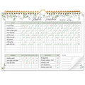 Habit Tracker Calendar-12 Months Undated Daily Weekly Goal and Habit Tracker Journal Planner with Spiral Binding, Boost Productivity Tool and