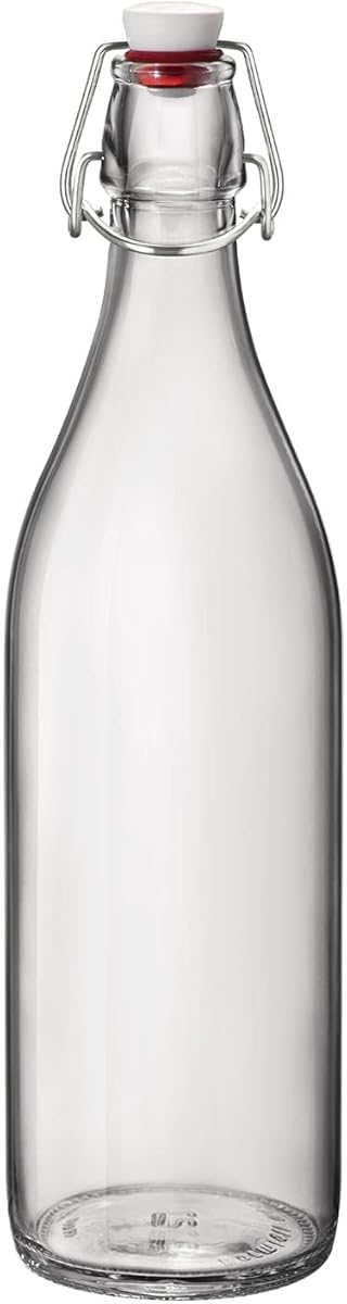 Bormioli Rocco Giara Bottle, 33.75 Oz, Clear