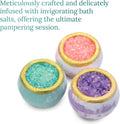 Crystal Bath Bombs (6 Pack) Luxurious Aromatherapy Bath Bombs Enriched with Nourishing Bath Salts for Silky Smooth Skin & Pleasantly Scented for
