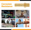 KOOTANS 4Pcs Brass Hose Barb Fittings 5/16" Hose Barb to 1/8 NPT Male Thread Air Hose Fittings Brass Quick Coupler Air M Type Adapter Connector