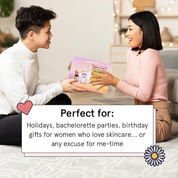 Grace & Stella Award-Winning Mothers Day Gifts for Mom, Birthday Gifts for Women - Travel Essentials with Gold Eye Masks, Hyaluronic Acid Serum &