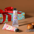 20% Shea Butter Hand Cream Gift Set, Instant Moisturizing Hand Cream for Women Dry Hands with Delicate Tin, Floral-Scented Hand Lotion 6 X 1 OZ