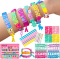 Art & Craft Kits for Kids, DIY Friendship Bracelet Making Kit for Girls, Jewelry Making with Charm & Stickers, Birthday Gifts for Ages 5-12, Toys
