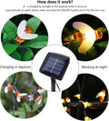 Solar Bee Light String, 14.7Ft 2 Modes Copper Wire Outdoor Bee Light String, 30 Leds for Indoor and Outdoor Yard Decoration, Party Wedding