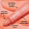 E.L.F. Squeeze Me Lip Balm, Moisturizing Lip Balm for a Sheer Tint of Color, Infused with Hyaluronic Acid, Vegan & Cruelty-Free, Strawberry