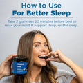 Numo Melatonin Free Sleep Gummies - Natural Sleep Aid with Magnesium, L-Theanine, Apigenin (Chamomile Extract), Taurine, VIT B6, Kombucha Culture