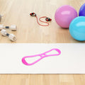 Kisangel Silicone Yoga Tension Band, Figure 8-Shaped Elastic Pull Rope, Multifunctional Resistance Bands for Fitness, Chest, Arm, Shoulder
