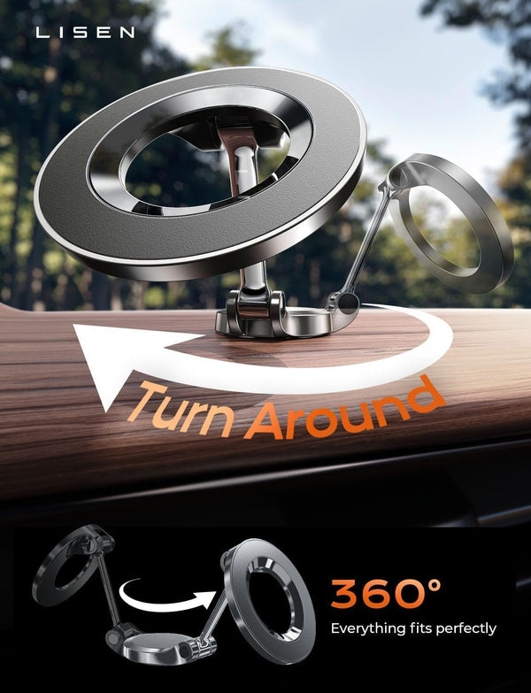 LISEN for Magsafe Car Mount, Ultra Magnetic Dashboard Phone Holder, Car Accessories for Iphone 16 Pro Max,Gifts for Men Women Him Her, Fit for