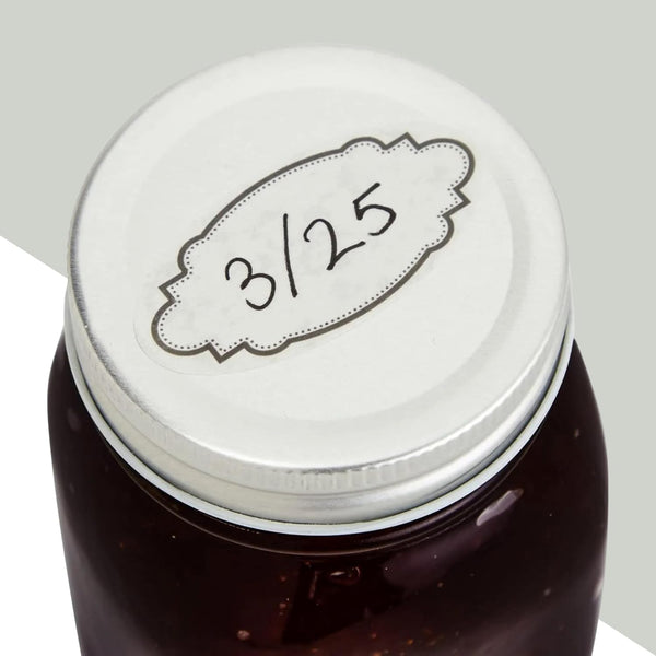 Juvale 300 Piece Dissolvable Labels for Food Storage Containers and Mason Jars, Stickers in 8 Designs for Labeling Kitchen and Pantry Canning Jar
