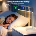 White Crown LED Desk Lamp Dimmable Table Lamp Reading Lamp with USB Charging Port, 5 Lighting Modes, Sensitive Control, 30/60 Minutes Timer