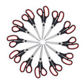 Lichamp 8.5â Scissors, 12-Pack Multipurpose Sharp Scissor, Comfort Grip Handles Household for Office, School, Home and Arts