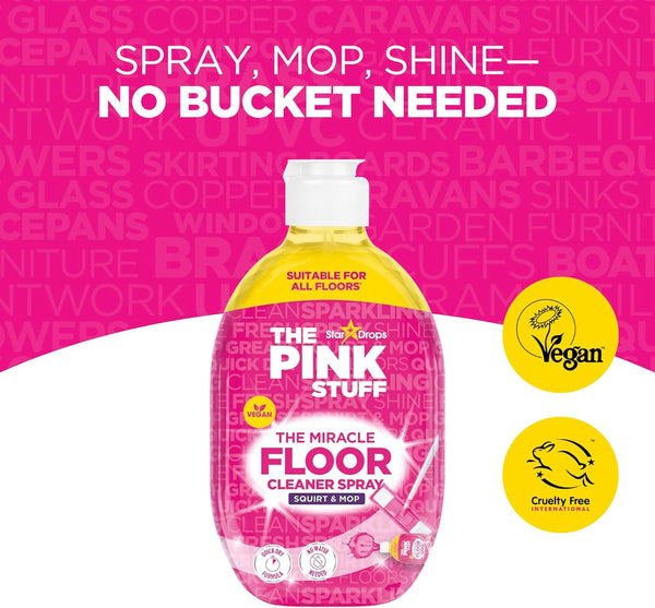 Stardrops - the Pink Stuff - the Miracle Floor Cleaner Spray - Squirt and Mop