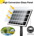 Solar Fountain Kit Works in Shade Glass,3.5W Solar Water Pump with 2000Mah Battery, Solar Bird Bath Fountain with Sucker and Stake for Garden,