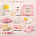 Get Well Soon Care Package for Women, 12 Pcs Deluxe Self-Care Gift Box with Pink Cozy Blanket, Tumbler, Candle & Spa Feel Better Basket – After