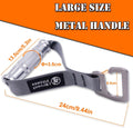 J Bryant Fitness Resistance Band Exercises Handles Heavy Duty Metal Gym Handles Stainless Steel Large Size Hook for Wide Pull up Resistance Band