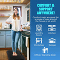 Standing Desk Mat, YESMET anti Fatigue Mat with Massage Points, Not-Flat Comfort Standing Mat for Standing Desk, Portable Ergonomic Mat for