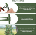 30PCS Stake Arms for Tomato Cage?Expandable Trellis Connectors-11.8" with 2 Buckles for Tomato Cage Attach 11Mm Diameter Plant Stakes