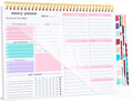 Weekly to Do List Notepad, 8.5''X11'' Weekly Desk Planner with 52 Tear off Sheets Undated Weekly Planner Habit Tracker & Productivity Organizer