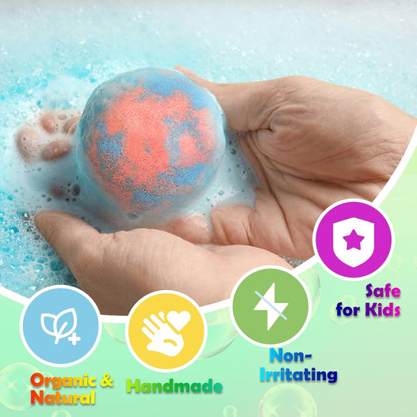 Bath Bombs for Kids with Surprise Inside, 20 Pack Kids Bath Bombs with Puppy Dolls Inside, Safe Handmade Bubble Bath Fizzies Bomb, Ideal Birthday