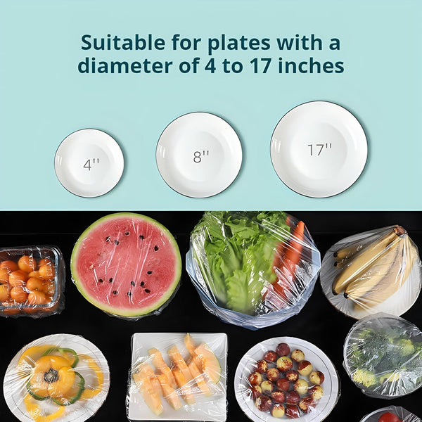 Elastic Food Storage Covers,Plastic Wrap Bowl Covers Reusable,Fresh Keeping Bags,Stretch Adjustable Bowl Lids,Food Covers for Family Outdoor