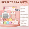 Self Care Gifts for Women, Unique Birthday Gifts for Women, Relaxing Spa Set Get Well Soon Basket Care Package with 300GSM Blanket 40Oz Tumbler