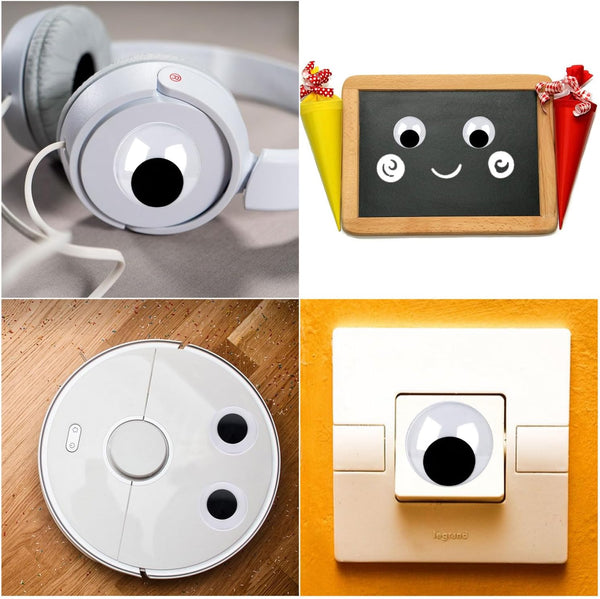 DECORA 2 Inch Wiggle Googly Eyes with Self Adhesive Set of 24