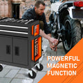 Tahoe Trails Magnetic Tray 3-Piece, Magnetic Parts Tray for Screws, Bolts, Nuts and Other Small Metal Parts and Tools, Tool Tray for Mechanics, Orange