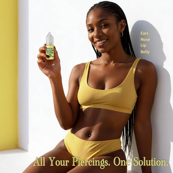 Bodyj4You Piercing Keloid Bump Removal - Natural Oil Piercing Bump Treatment - Nose Septum Belly Ear Cleaner Soothing Skin Recovery Solution -