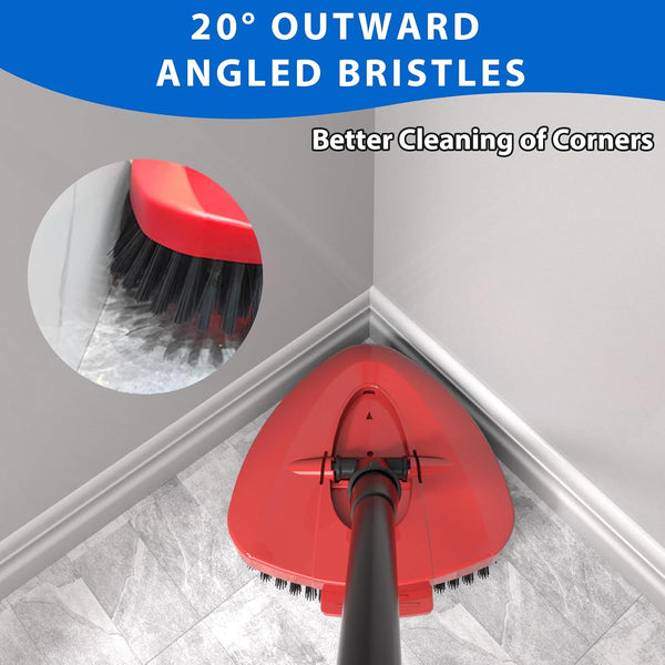 Upgraded Spin Mop Replacement Scrub Brush Heads Compatible with Ocedar EasyWring 1 Tank,Full Bristle Scrubber Replace Great for Kitchen, Bathroom,