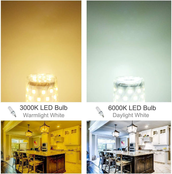 TSOCO E12 LED Bulbs,12W LED Chandelier Light Bulbs,100 Watt Equivalent,6000K Daylight White,1200Lm,Non-Dimmable Ceiling Fan Light Bulbs,Pack of 3