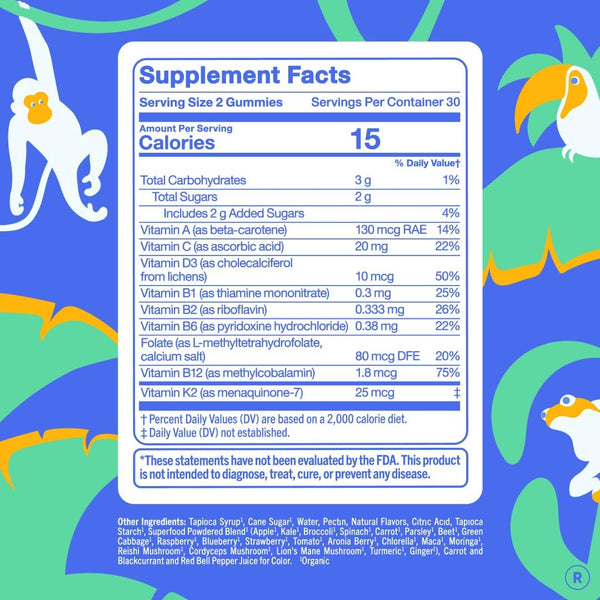 First Day Kids Multivitamin Gummies - Multivitamin for Kids Ages 4+, Delicious Strawberry & Orange, Beta Carotene, Fruit & Vegetables - Childrens