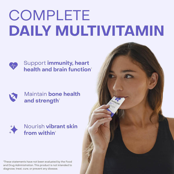Healthycell Bioactive Daily Liquid Multivitamin for Men & Women â 20+ Essential Vitamins, Minerals & Antioxidants for Brain, Heart, Immune
