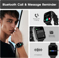 Smart Watch (Answer/Make Call): 1.85" Waterproof Fitness Trackers with 24-Hours Blood Pressure Heart Rate Spo2 Sleep Monitor Watches for Men