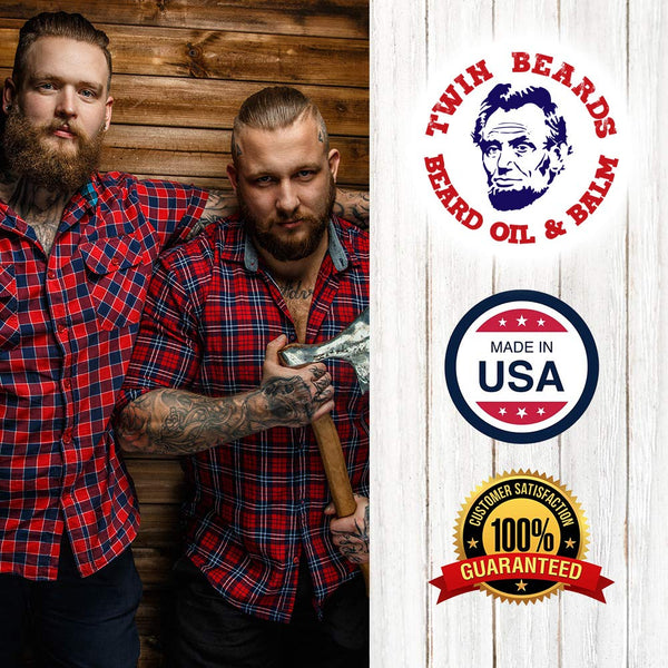 Twin Beards Sandalwood Beard Oil for Men | Beard Conditioner for Men | Essential Beard Care | Beard Softener for Men during Beard Growth | Beard