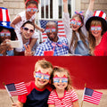 4Th of July Glasses with Red White and Blue Style for Independence Patriots Labor Day American USA Flag Sunglasses