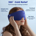 Cooling Gel Eye Mask Sleep - Hsa Fsa Eligible Items Only - Puffy Eyes, Migraine Relief, Dark Circles, FACEMOON Reusable Sleep Mask for Ice Cold