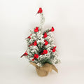 Berfutall-Cardinal Clip On Christmas Tree Ornament Decorations - Red Feathers Set of 12 Pieces Each is 2.8" Lon(A) A 12pc