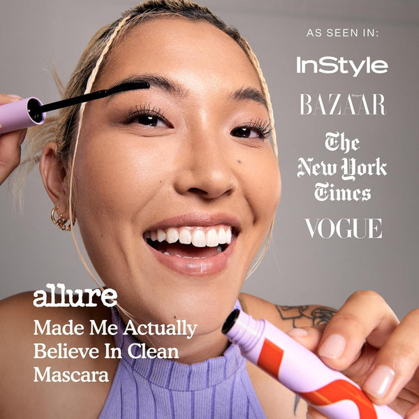 Tower 28 Makewaves Mascara - Volumizing and Lash Lengthening Water-Resistant Mascara - No Clumping or Flaking - for Sensitive Eyes â Jet Black