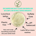 Lucky Locks | Nettle Mint Meadow | Natural Shampoo Bar | Zero Waste Hair Care | Sulfate Free