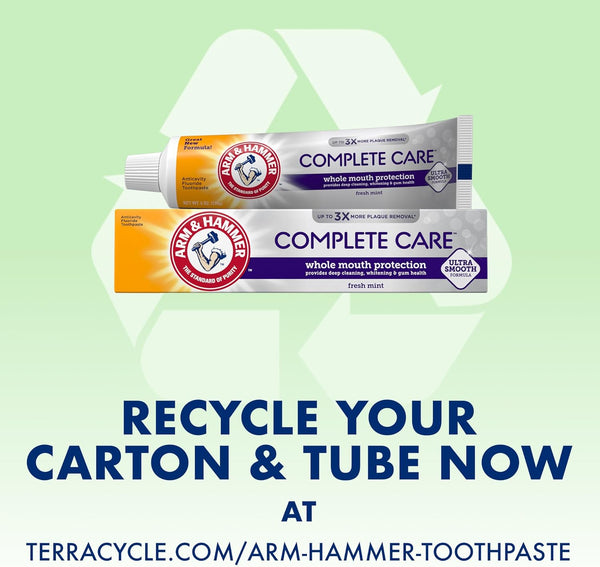 Arm & Hammer Complete Care Toothpaste, Fresh Mint, Whole Mouth Protection, 6.0Oz