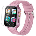 Smart Watch for Kids Girl Gift Ages 3-12, 2 Screen Protector, 26 Puzzle Games, HD Camera Video Music Player Touchscreen Pedometer, Educationtal
