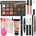 All in One Makeup Kit for Women Girls Teens Makeup Set 16 Colors Eyeshadow Palette Foundation Eyeliner Contouring Stick Lip Gloss Eyebrow Mascara