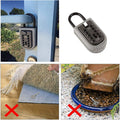Key Lock Box,Realtor Key Lock Box Safe Lockbox 10-Digit Push Button Combination Safe Vault - Portable Outdoor Stor a Key - Door Handle or Fence Mount.