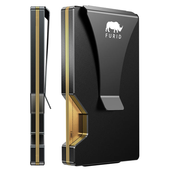 Card Wallet for Men Slim Minimalist: Metal Wallet with Money Clip - Thin Wallet for Men - Front Pocket Credit Card Holder Wallets for Men Gift