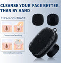 VWMYQ Face Scrubber, Pore Scrubber Silicone Face Scrubber for Men,Silicone Face Wash Brush Manual Waterproof Cleansing Skin Care Face Brushes for